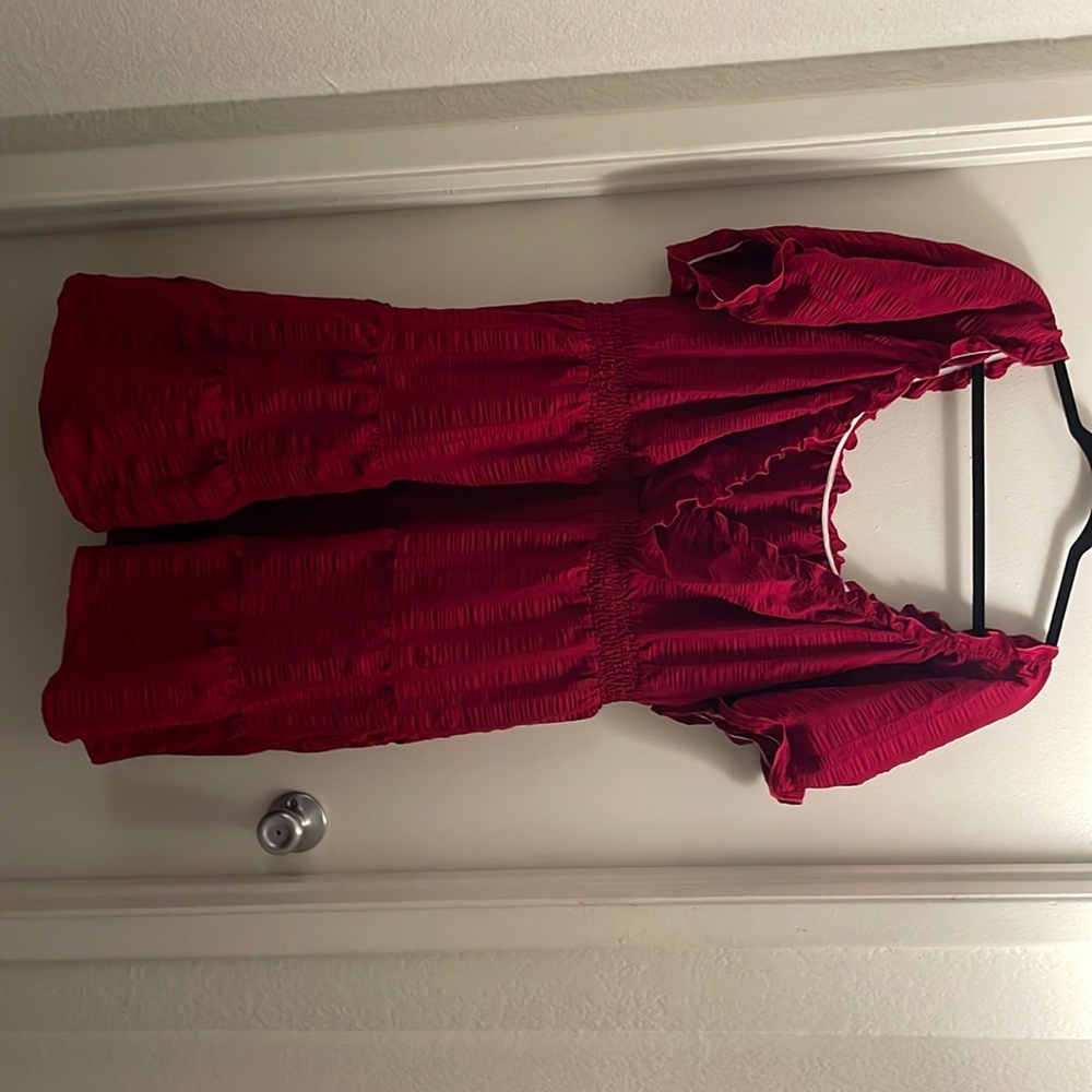 Ruffle Red Dress